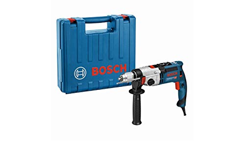 Bosch Professional GSB 21-2 RCT - Taladro percutor (1300 W, 2 velocidades, max perforación hormigón 22 mm, en maletín)