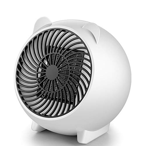 Calentador De Ventilador Portátil, Calentador De Cerámica Silencioso, Calentador De Ahorro De Energía De 500 W, con Protección contra Sobrecalentamiento, Adecuado para La Oficina En El Hogar