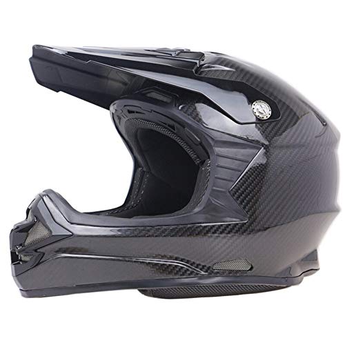 Casco de ciclismo de fibra de carbono para todo terreno, casco DOT ECE, liviano, para motocicleta, motocicleta, ATV, UTV, equipo de cabeza