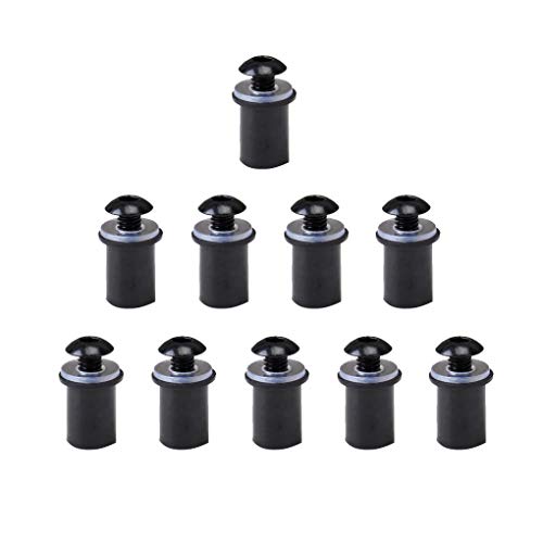 censhaorme Universal 10PCS Motocicleta CNC Parabrisas Tornillos Tornillo Tuerca Kit de Tornillos Moto Tuercas de Montaje de automóviles