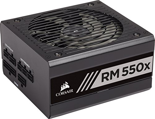 Corsair RM550x - Fuente de alimentación (Totalmente Modular, 80 Plus Gold, 550 W, EU) Negro (RPS0107)