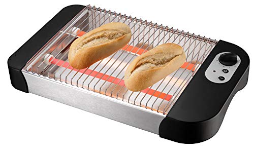 CREATE IKOHS TOAST FLAT CLASSIC - Tostadora Plano Horizontal, 600 W, Bandeja Recogemigas, 6 Niveles de Potencia, Sistema de Seguridad, Guardacables, 2 Resistencias