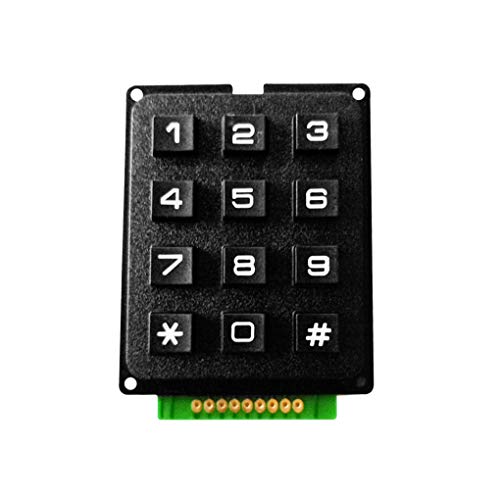 DANDANdianzi 1PC Pequeño Solo Chip del microordenador Matrix Matriz 12 Keys 4 x 3 Módulo de conmutador del Teclado numérico para Arduino L