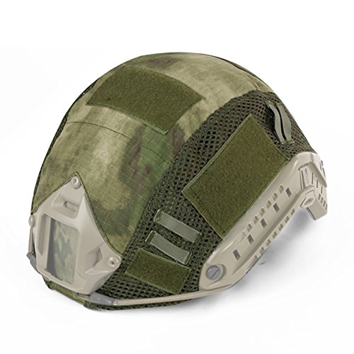 Decho-C - Cubierta de combate militar táctico para casco, camuflaje rápido para casco FAST MH/PJ, para airsoft, paintball, caza, tiro, FG