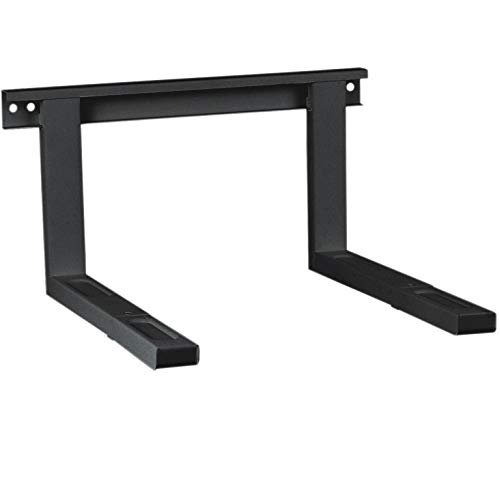 deleyCON Soporte Universal para Microondas Microondas de Montaje en Pared hasta 35kg Extensible a 53,5cm Horno Parrilla de Montaje en Horno Cafetera - Negro