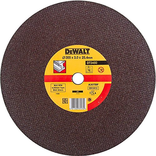 DeWalt 07220290 - Disco Tronzadora DeWalt 350 x 25,3 mm. DT42800, Negro/ Amarillo