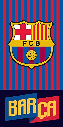 DHestia - F.C. Barcelona Toalla de Baño y Playa de Microfibra Barça 140x70 cm FCB182085