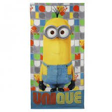 Disney Toalla Playa Minions 75x150 cm 100% algodón