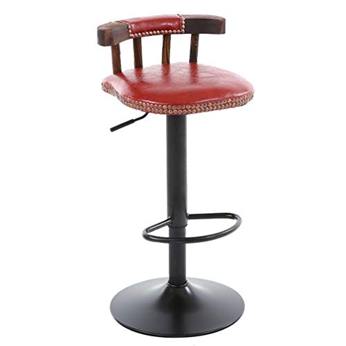 FENPING-Taburete Cocina Retro Bar Chair Lift Taburete Alto Silla Giratoria Taburete Taburete Caster Taburete Silla De Comedor Creativo, Hermoso Y Práctico Silla Bar (Color : C)