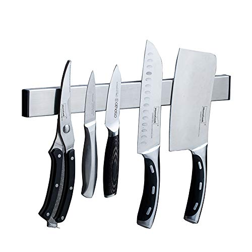 Galapara Barra magnética para Cuchillos de 50 cm,Soporte para Cuchillos Tira Utensilio Soporte Colgante y magnético, Sujetador de Cuchillo para el Almacenamiento de Cuchillos de Cocina