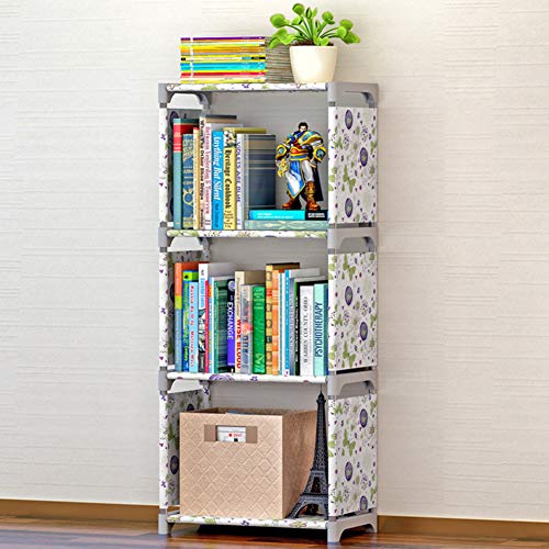 HAOCHI Montar Fácilmente Gabinete De La Oficina del Hogar,Multifuncional Librerías,Casa Mueble Rack De Almacenamiento,3-Nivel Impermeable No-Tejido Estantería-C 42.5 * 17 * 6cm