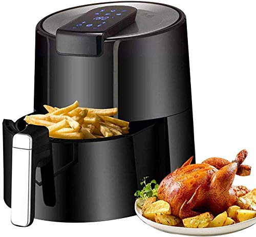 HAOSHUAI Aire 5.5L Freidora 1500w la freidora eléctrica sin Aceite Digital Fryer, con 7 Desmontable Antiadherente Cesta Temporizador automático y automático de la Temperatura de Control