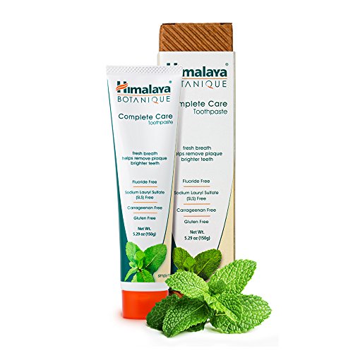 Himalaya Botanique Toothpaste - Simply Mint 150g - Todo Natural Sin Fluoruro, SLS, gluten y carragenina, Pasta dental orgánica