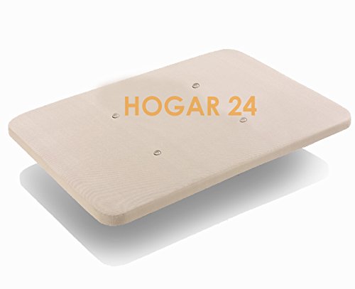 HOGAR24 Base TAPIZADA con Tejido 3D Y VÁLVULAS DE TRANSPIRACIÓN SIN Patas 140x200cm