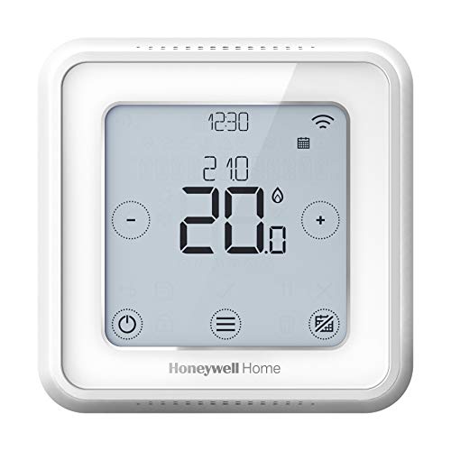 Honeywell Home T6 Termostato inteligente cableado con WiFi y aplicación móvil, ahorra energía y dinero, compatible con Apple HomeKit, Google Home, Amazon Alexa e IFTTT, blanco (1 pieza)