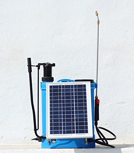 INTRAMI AGRICOLA PULVERIZADOR Mochila 16L ELÉCTRICA MAS Placa Solar Modelo PJS-17