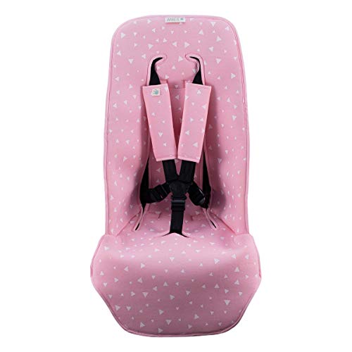 JANABEBE Funda Colchoneta para Cochecito + Arneses (Pink Sparkles)