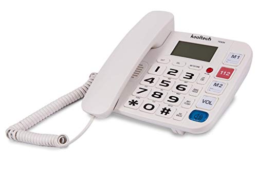 Kooltech Telefono con identificador de Llamada Blanco