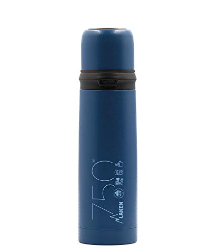 Laken 180075A Termo de Acero Inoxidable con Tapón-Vaso 0,75L Azul, Adultos Unisex, 750ml