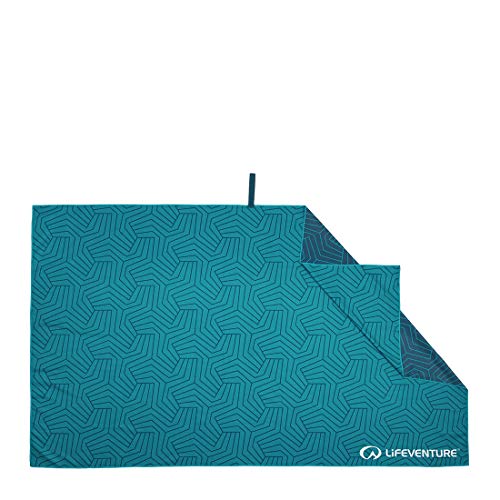 Lifeventure Recycled Soft Fibre Travel, Sports & Beach Towel Toalla, Unisex, Azul Verdoso, Giant