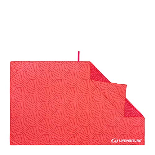 Lifeventure Recycled Soft Fibre Travel, Sports & Beach Towel Toalla, Unisex, Coral, Giant