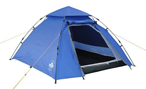 Lumaland Tienda de campaña Abovedada Light Pop Up Ligera para 3 Personas Camping Acampada Festival 215 x 195 x 120 cm Azul