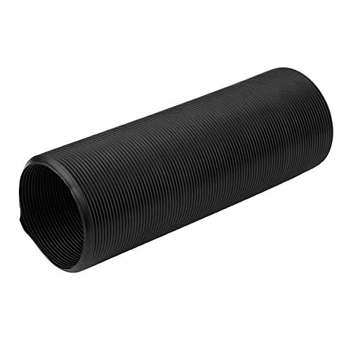 Manguera de conducto de aire para automóvil, Tubo de conducto de admisión de aire de automóvil universal, Tubo de expansión de admisión de conducto de aire de plástico, Negro(63mm)