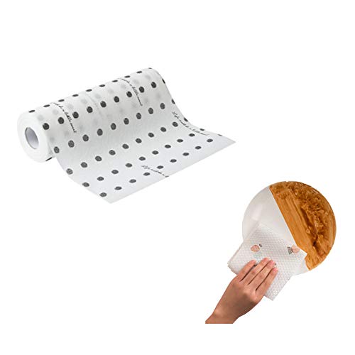 Maya Star - 200 paños de limpieza desechables multiusos para cocina, impresión de punto ondulado