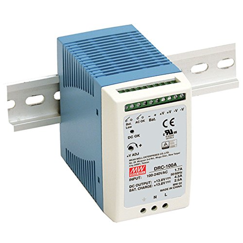 MeanWell DRC-100A Hutschienen-Fuente de alimentación (DIN-Rail) 13.8 V/DC 4.5A 96W 2 x