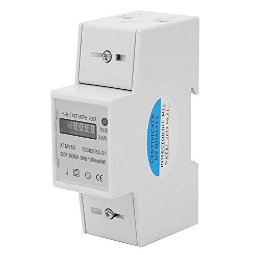 Medidor eléctrico de carril DIN 220V 2P 2 hilos 1-Phase 20 (80) A