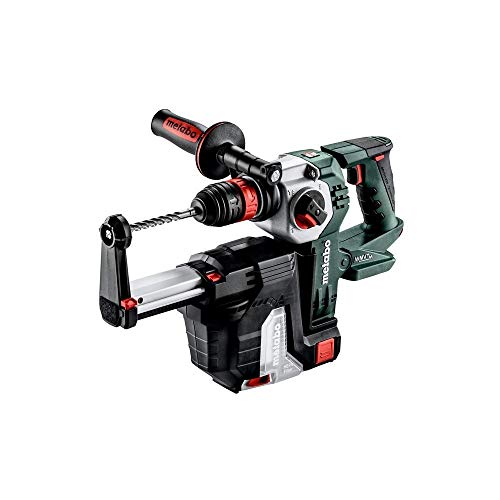 metabo 600211900 600211900-Martillo Ligero SDS-Plus sin escobillas a bateria 18V Ah Li-Ion KHA BL 24 Quick + ISA 18 LTX con maletin MetaLoc, 0 W, 1 V, Negro