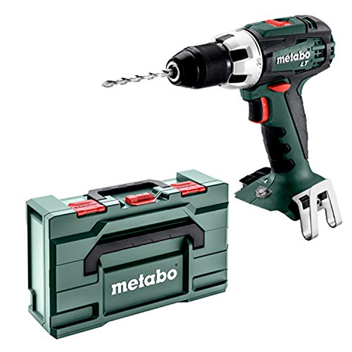 Metabo 602102840 602102840-Taladro Atornillador a bateria 18V Ah Li-Ion BS 18 LT con maletin MetaLoc, 0 W, 1 V, Negro, Size