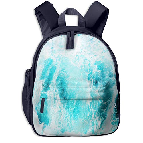 Mochilas Infantiles, Bolsa Mochila Niño Mochila Bebe Guarderia Mochila Escolar con Espuma de mar agitado para Niños De 3 a 6 Años De Edad