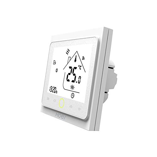 MOES Termostato inteligente WiFi Controlador de temperatura Smart Life APP Control remoto para calefacción eléctrica Funciona con Alexa Google Home 16A