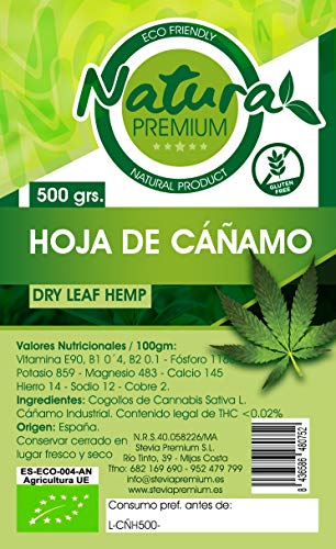 Natura Premium Cáñamo - Hoja Seca Bio 500 g