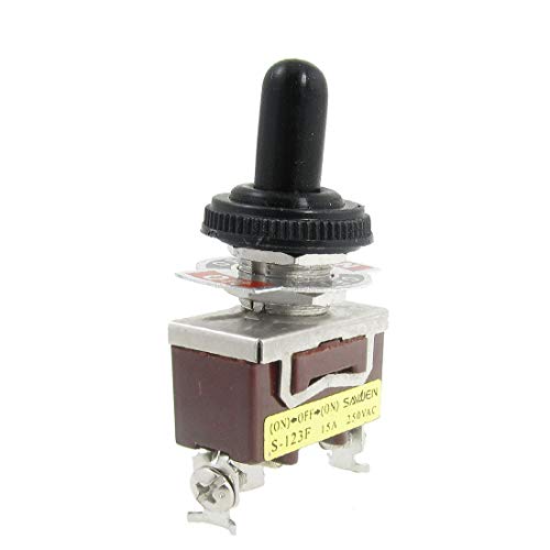 New Lon0167 AC 250V Destacados 15A ON/eficacia confiable OFF/ON 3 Terminales de tornillo Interruptor de palanca SPD momentáneo con arranque a prueba de agua(id:2fe cf 82 ae7)