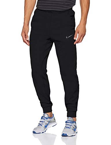 NIKE M Nk Thrma Pant Taper Sport Trousers, Hombre, Black/(mtlc Hematite), S