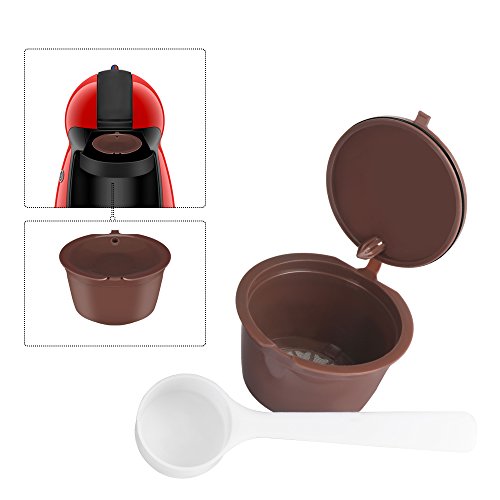 OurLeeme Recargable Reutilizables Dolce Gusto Cã¡psulas de Cafã© NescafÃ© Compatible con Genio, Piccolo, esperta y Circolo