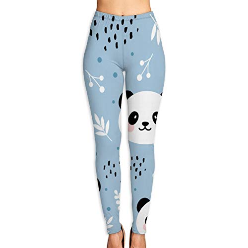 Pantalones de yoga para mujer, diseño de panda de cintura alta, pantalones de entrenamiento Multicolor multicolor M