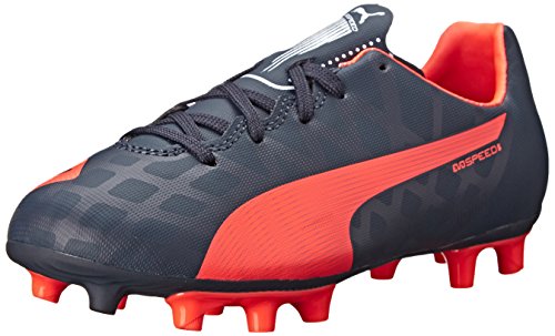 Puma Evospeed 5.4 Suelo Firme Jr Fútbol Zapatos (Infant/Toddler/Little Kid/Big Kid), Azul (Blanco (Total Eclipse/Lava Blast/White)), 6 M US Niño Grande