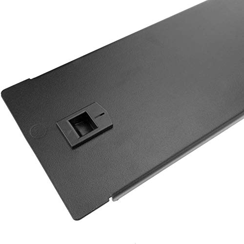 RackMatic - Panel Ciego de 2U para Armario Rack 19" Tapa Metal Negra a presión