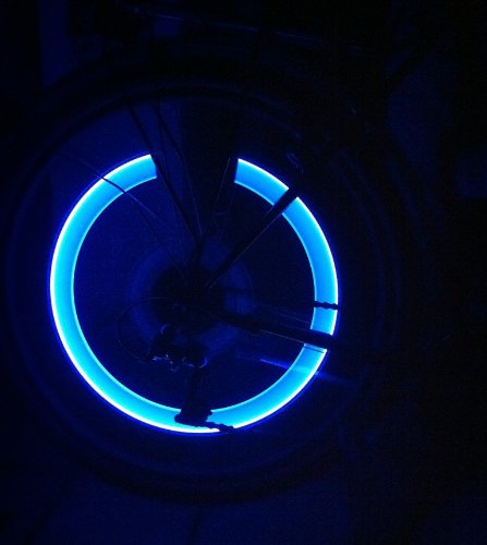 RBrothersTechnologie - Tapones de válvula con iluminación LED (2 unidades), color azul