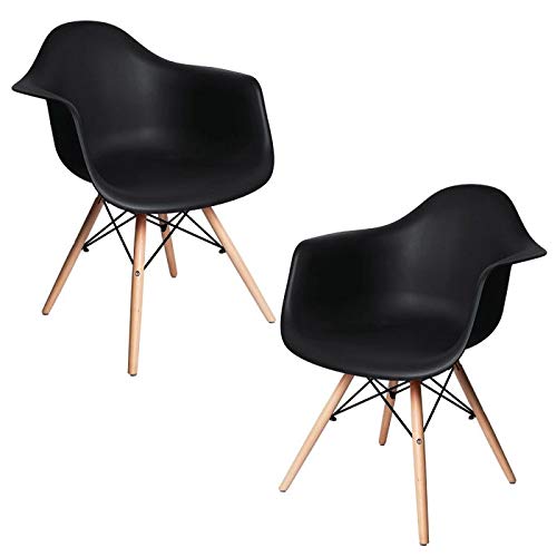 Regalos Miguel - Packs Sillas Comedor - Pack 2 Sillas Dau - Negro - Envío Desde España