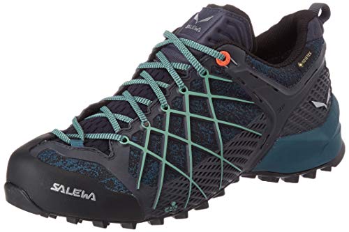 Salewa WS Wildfire Gore-TEX, Zapatos de Senderismo Mujer, Azul (Ombre Blue/Atlantic Deep), 39 EU