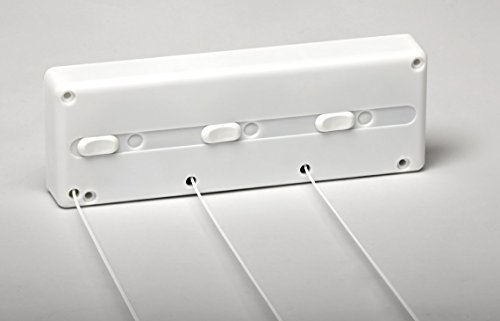 SECATOT Tendedero, Automático pared Blanco, 3 cuerdas