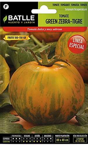 Semillas Hortícolas - Tomate Green Zebra - Tigre - Batlle