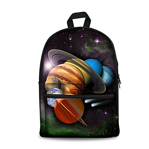 Smedley Bookbag Planet Print mochila escolar unisex para computadora portátil, mochila para estudiantes, mochila para libros -  -  Medium