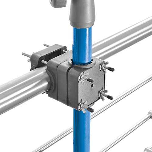 Soporte de sombrilla para barandilla de balcón – Sunnyguy, firme, estable y ahorra espacio - Soporte de sombrillas terraza compacto para sombrillas de hasta Ø 2,50 m o de 2 x 1,25 m