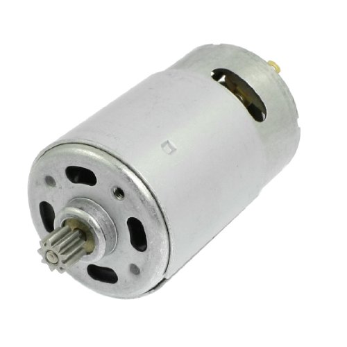 sourcing map DC 18V 32000RPM Motor de engranaje de vástago de 9 dientes para taladro eléctrico recargable