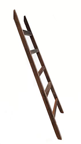 Spetebo Escalera decorativa de 100 cm – Vintage – Madera antigua elemento decorativo pared decoración toallero retro escalera de madera